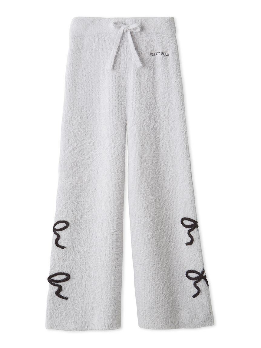 リボンフェザーロングパンツ(ロングパンツ)｜ルームウェア・パジャマ