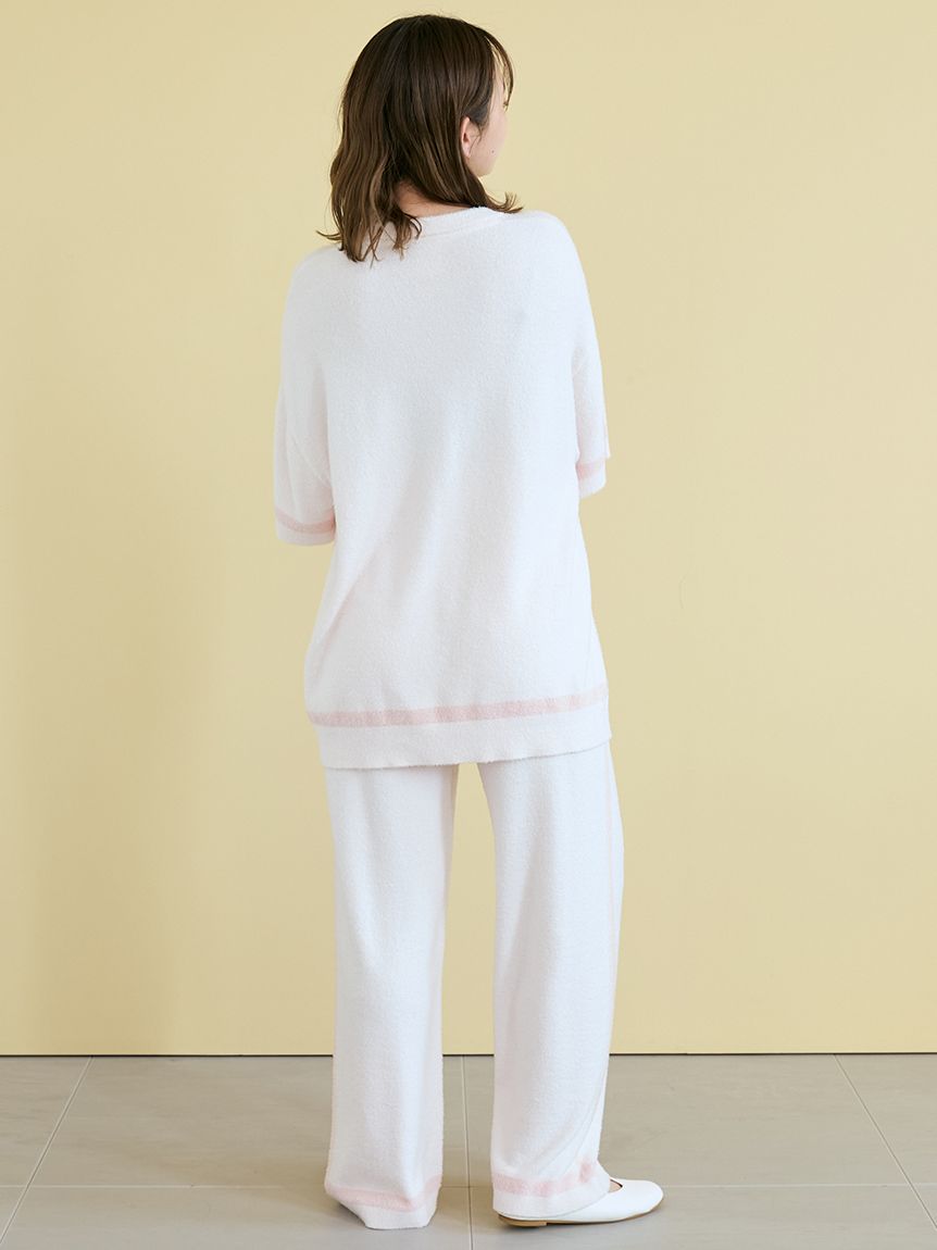 ジェラートピケ スムーズィートリム長袖プルオーバー＆ロングパンツセット gelato pique ジェラートピケ スムーズィートリム長袖プル