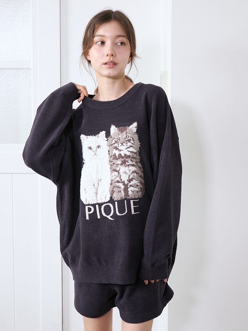 ジェラートピケ　エアモコキャットJQDプルオーバー&ショートパンツ ジェラートピケ エアモコキャットJQDプルオーバー&ショート