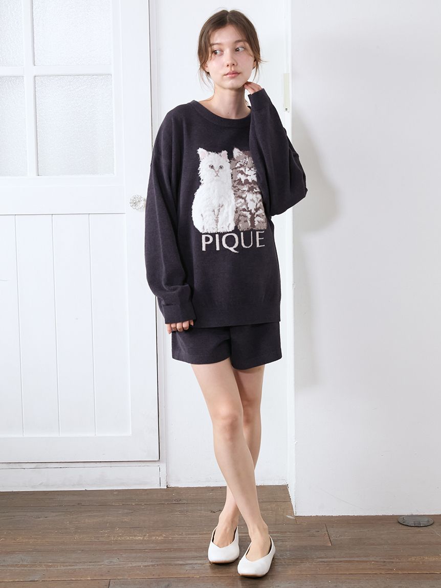 GELATO PIQUE ハート ルームウェアセット ショートパンツ テディベア GELATO PIQUE ハート ルームウェアセット ショートパンツ
