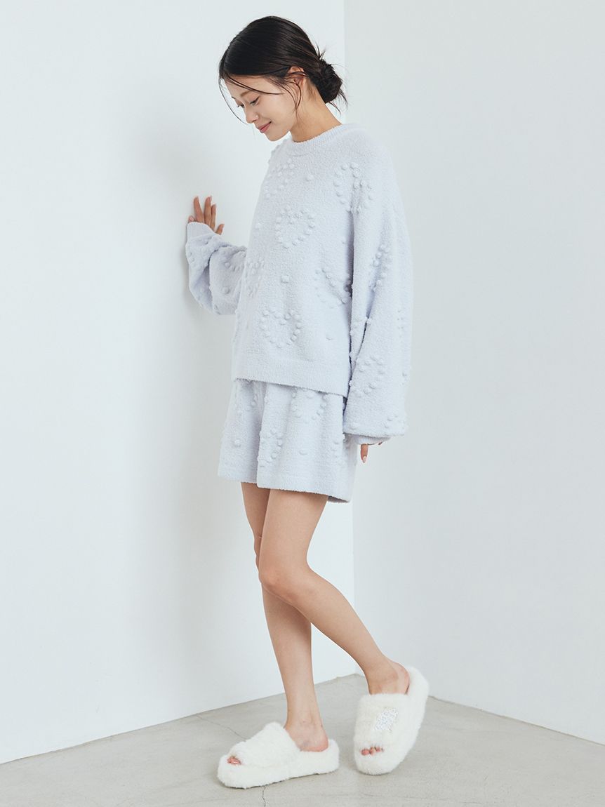 ジェラートピケ　ハート柄 ルームウェアパンツ 新品 オフィシャルサイト・MASH STORE限定】ホットスムーズィーハート