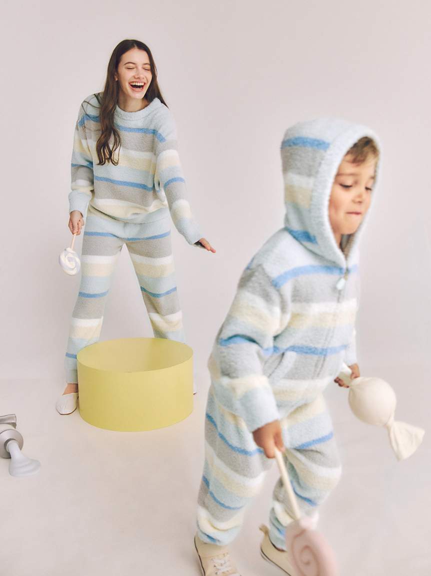 ベビーコレクション ベビモコカラフルボーダーロングパンツ(ロングパンツ)｜ルーム