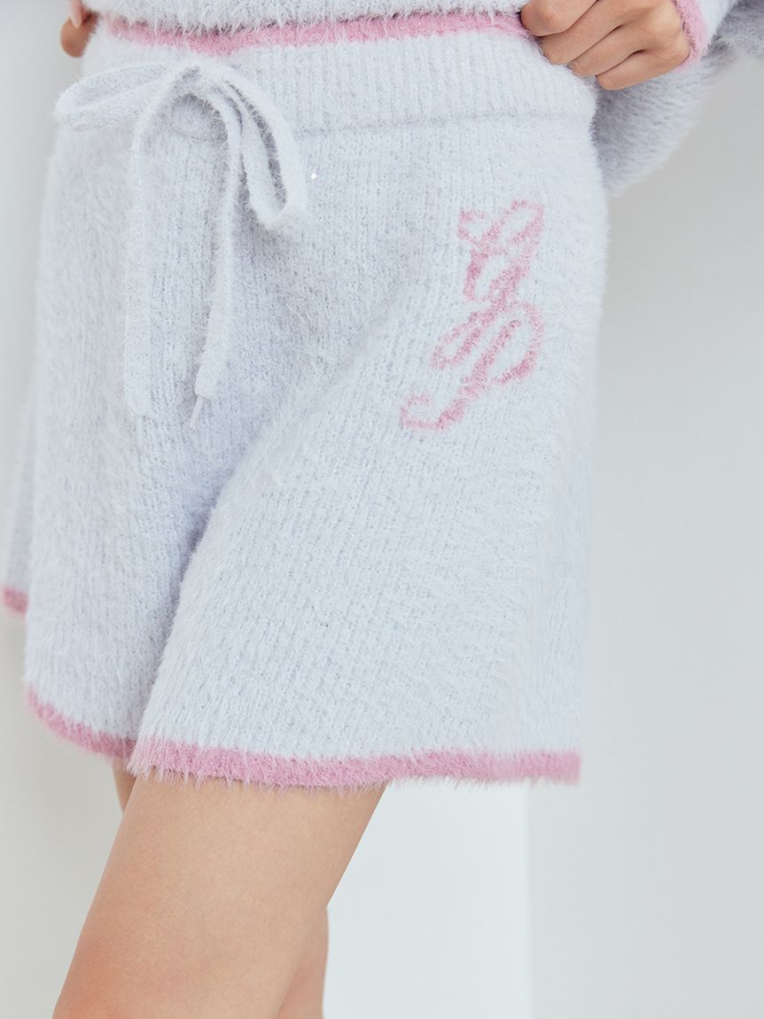 ラメフェザーショートパンツ(ショートパンツ)｜ルームウェア・パジャマ