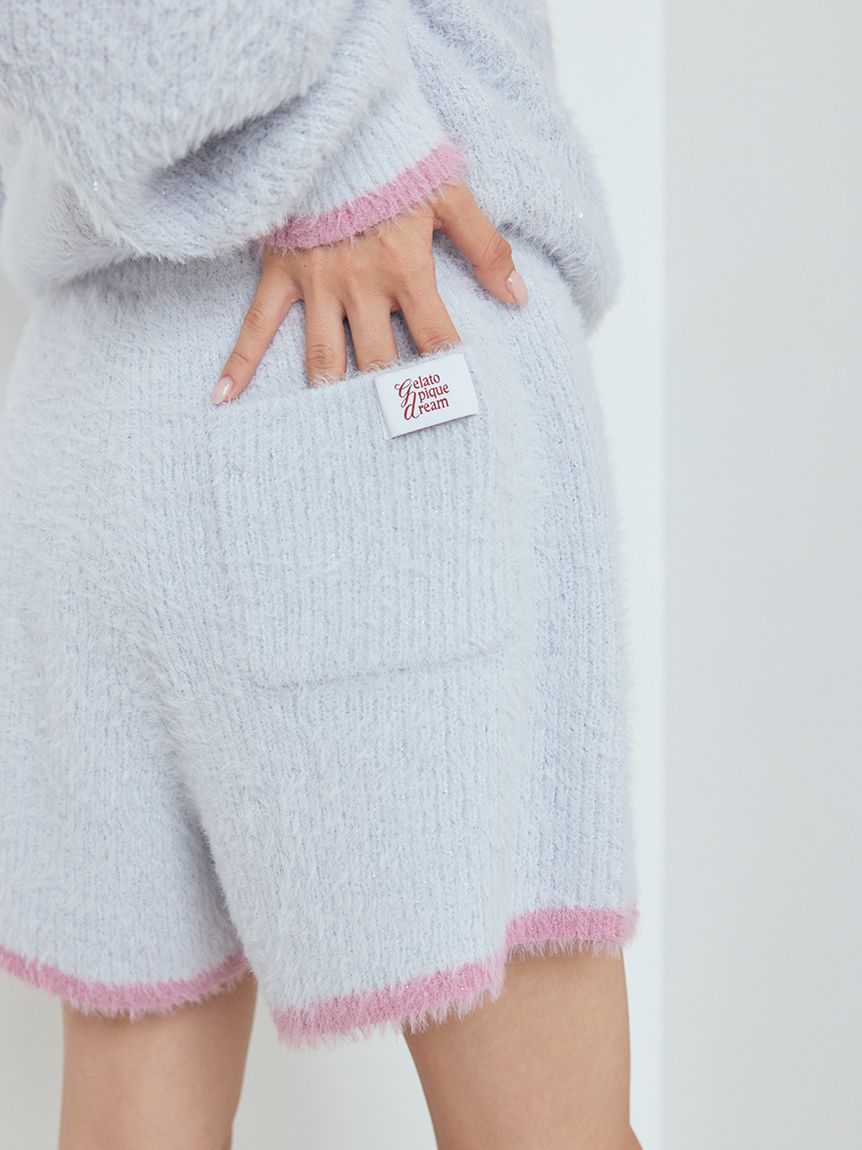 ラメフェザーショートパンツ(ショートパンツ)｜ルームウェア・パジャマ