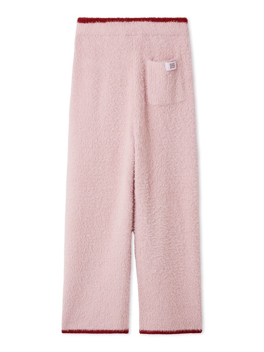 ラメフェザーロングパンツ(ロングパンツ)｜ルームウェア・パジャマ通販