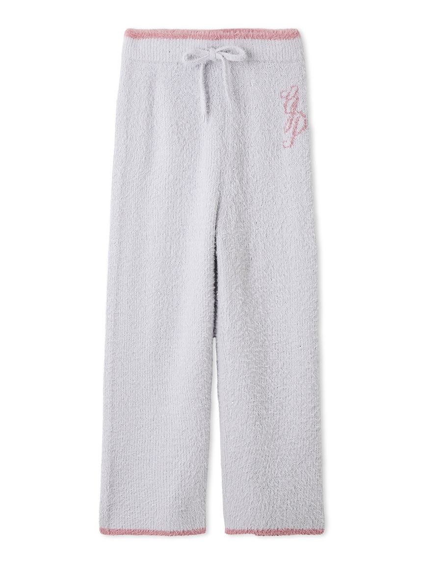 ラメフェザーロングパンツ(ロングパンツ)｜ルームウェア・パジャマ通販