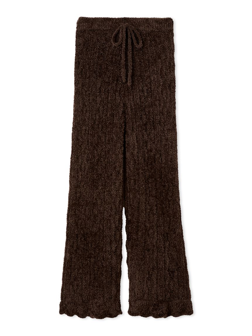 フェザー柄編みロングパンツ(ロングパンツ)｜ルームウェア・パジャマ