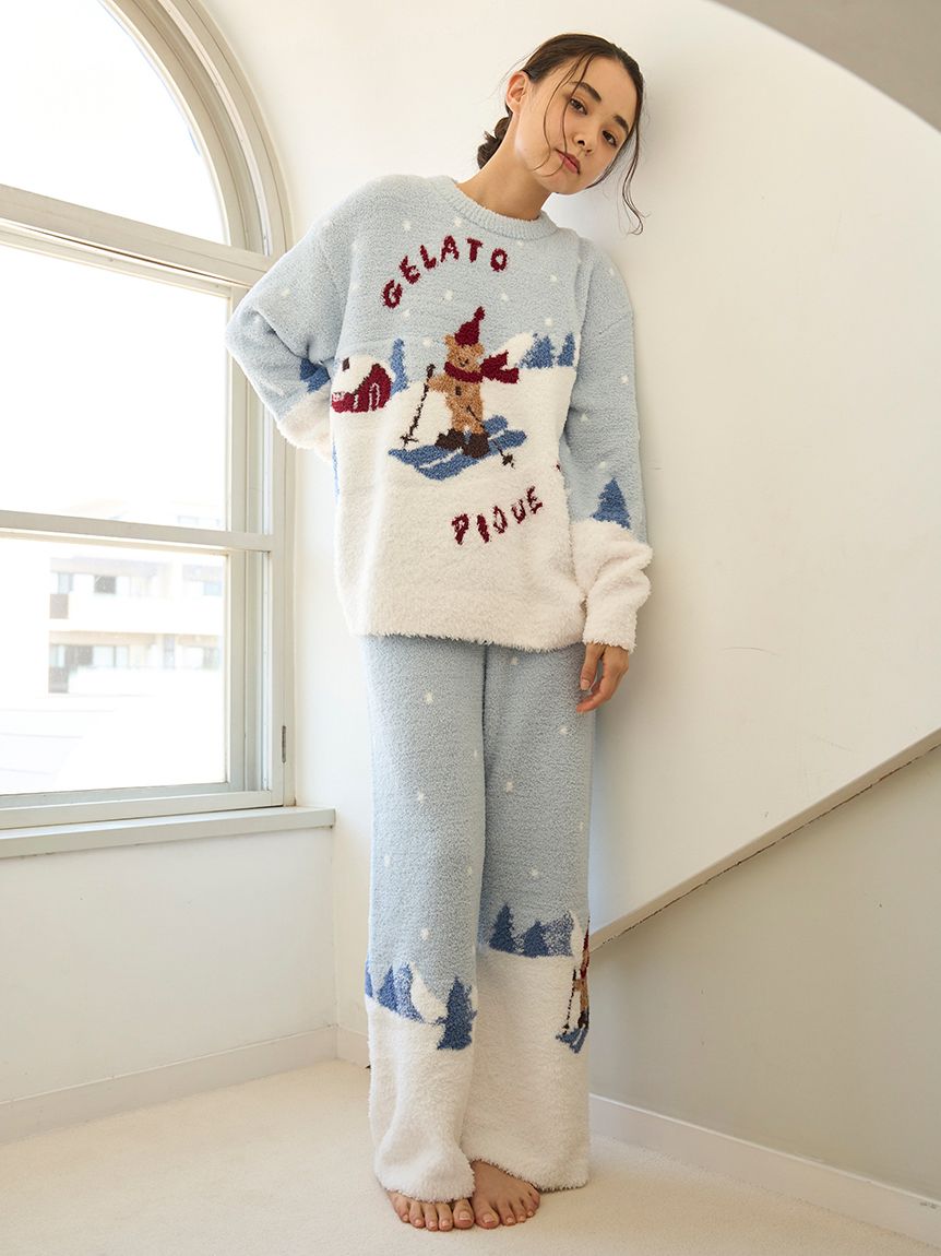 HOLIDAY】スキーベアジャガードロングパンツ(ロングパンツ)｜ルーム