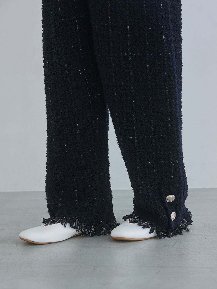JOEL ROBUCHON】ツイードモコロングパンツ(ロングパンツ)｜ルーム