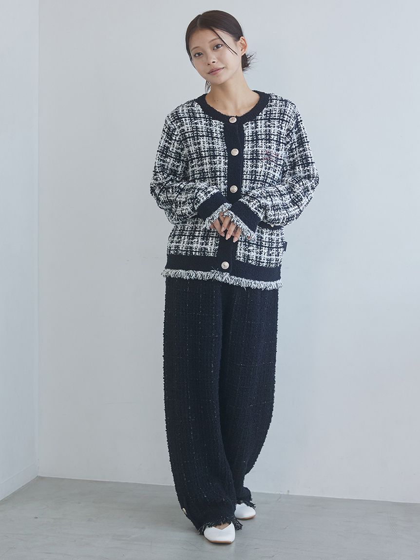 JOEL ROBUCHON】ツイードモコロングパンツ(ロングパンツ)｜ルーム