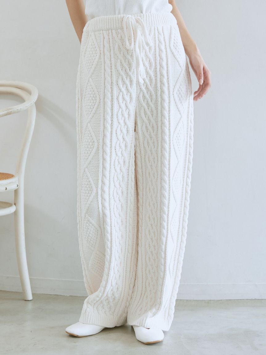 スフレアランロングパンツ(ロングパンツ)｜ルームウェア・パジャマ通販