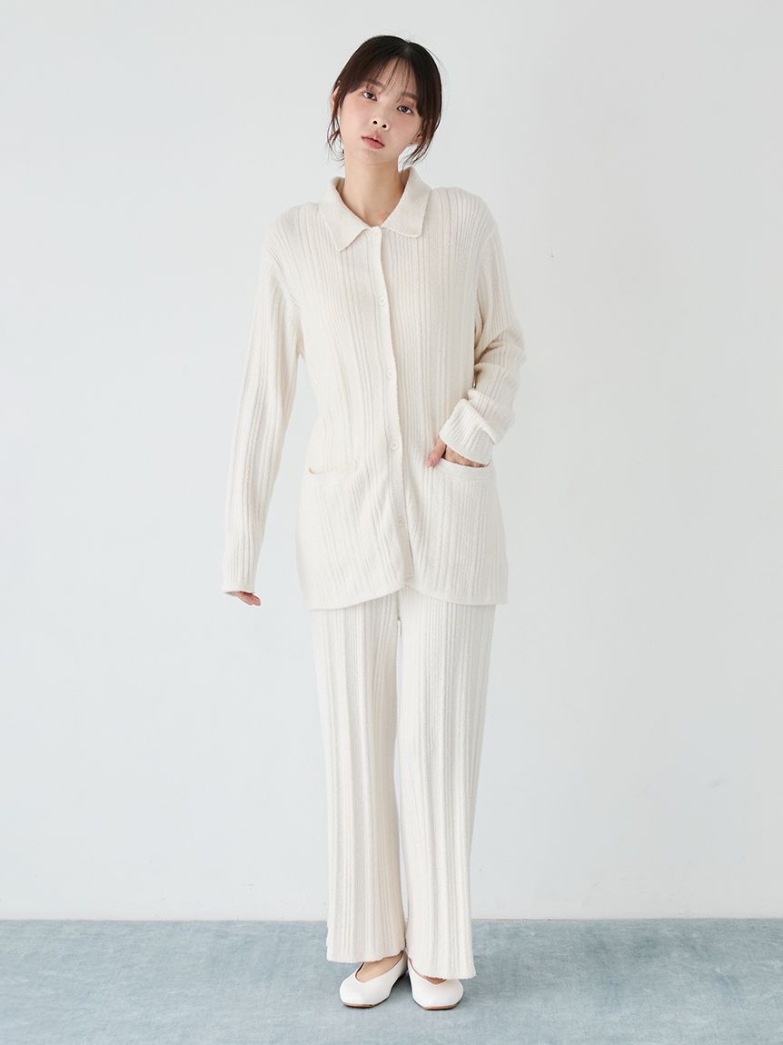 正規品♡調温♡スムーズィー上下セット♡グレー 調温スムーズィ―ロングパンツ(ロングパンツ)｜ルームウェア・パジャマ