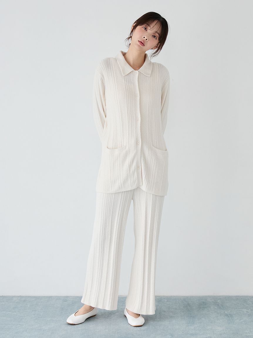 調温スムーズィーランダムリブロングパンツ(ロングパンツ)｜ルーム