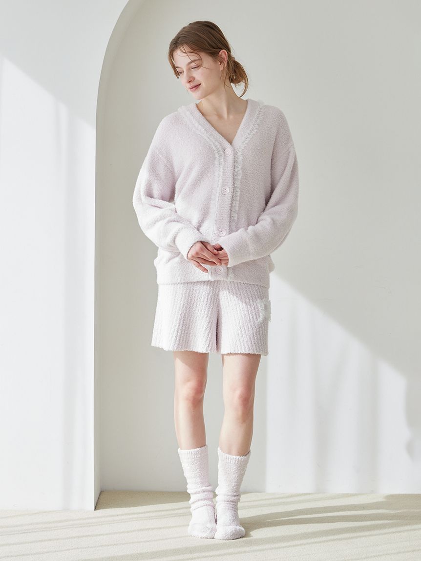 フリルロゴリブフレアショートパンツ(ショートパンツ)｜ルームウェア