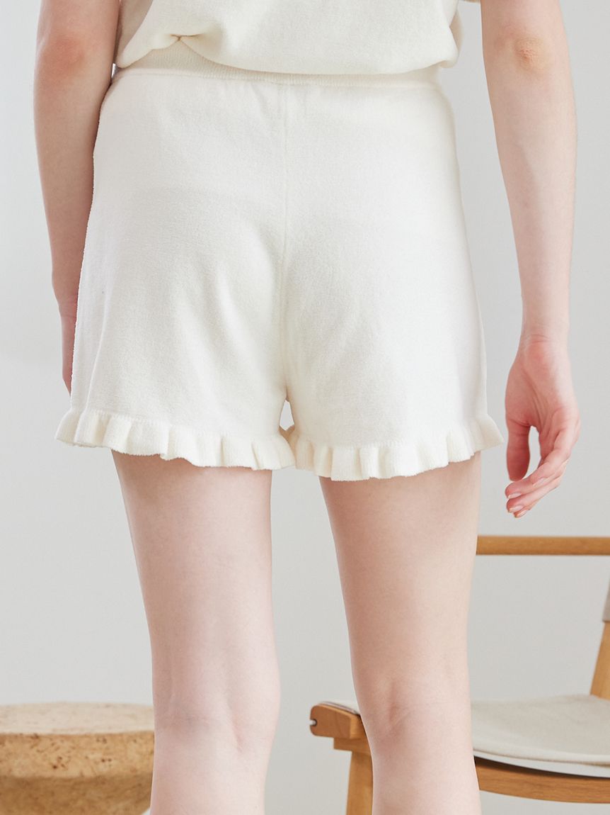 エアリーモコ裾フリルショートパンツ(ショートパンツ)｜ルームウェア