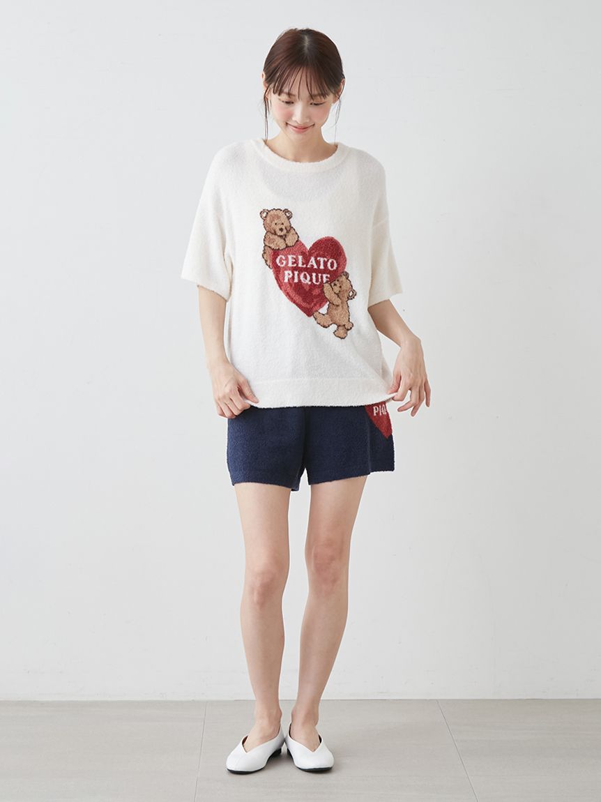 接触冷感】スムーズィー HEART ジャガードショートパンツ(ショート