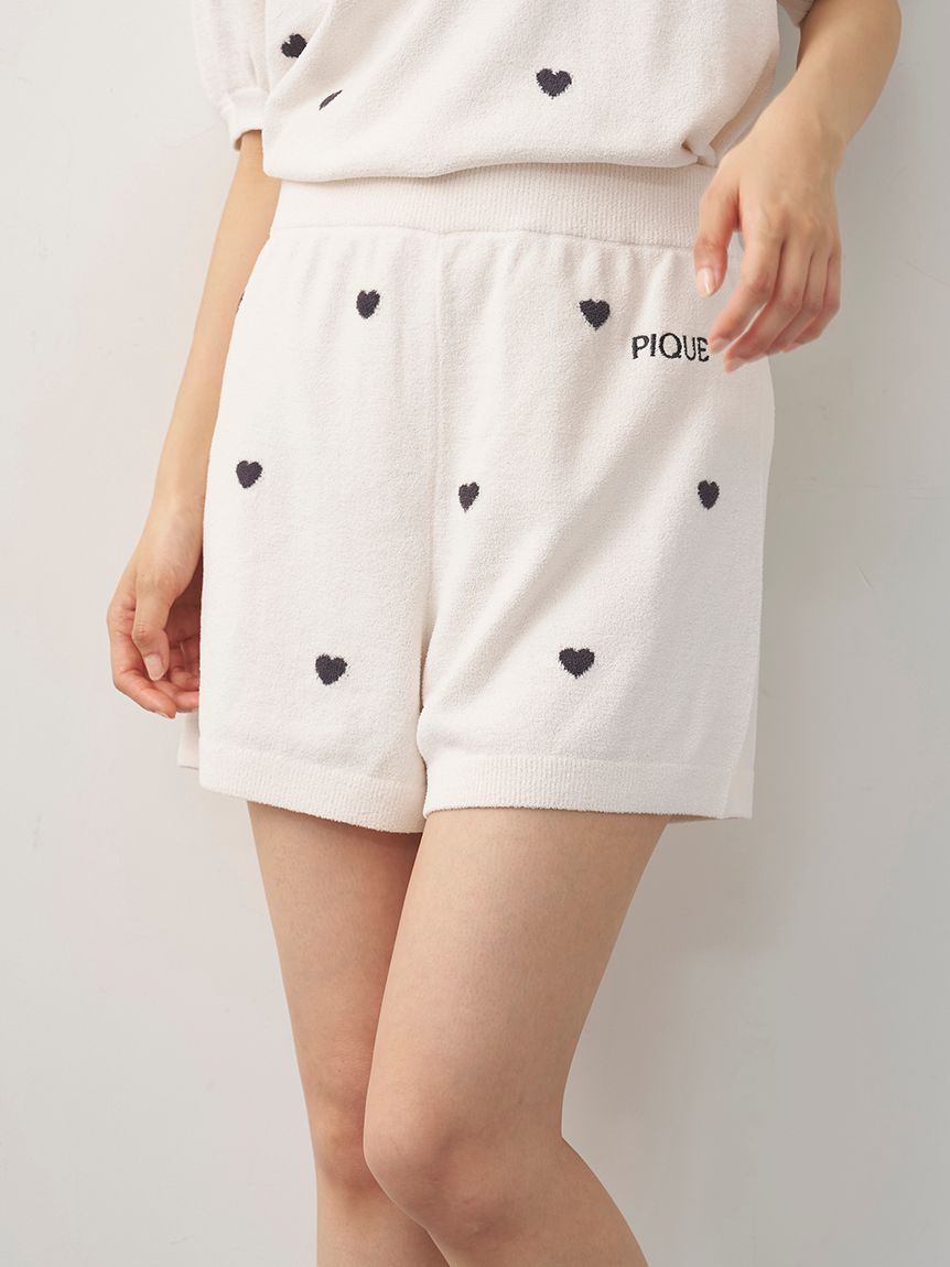 ハートロゴジャガードショートパンツ(ショートパンツ)｜ルームウェア