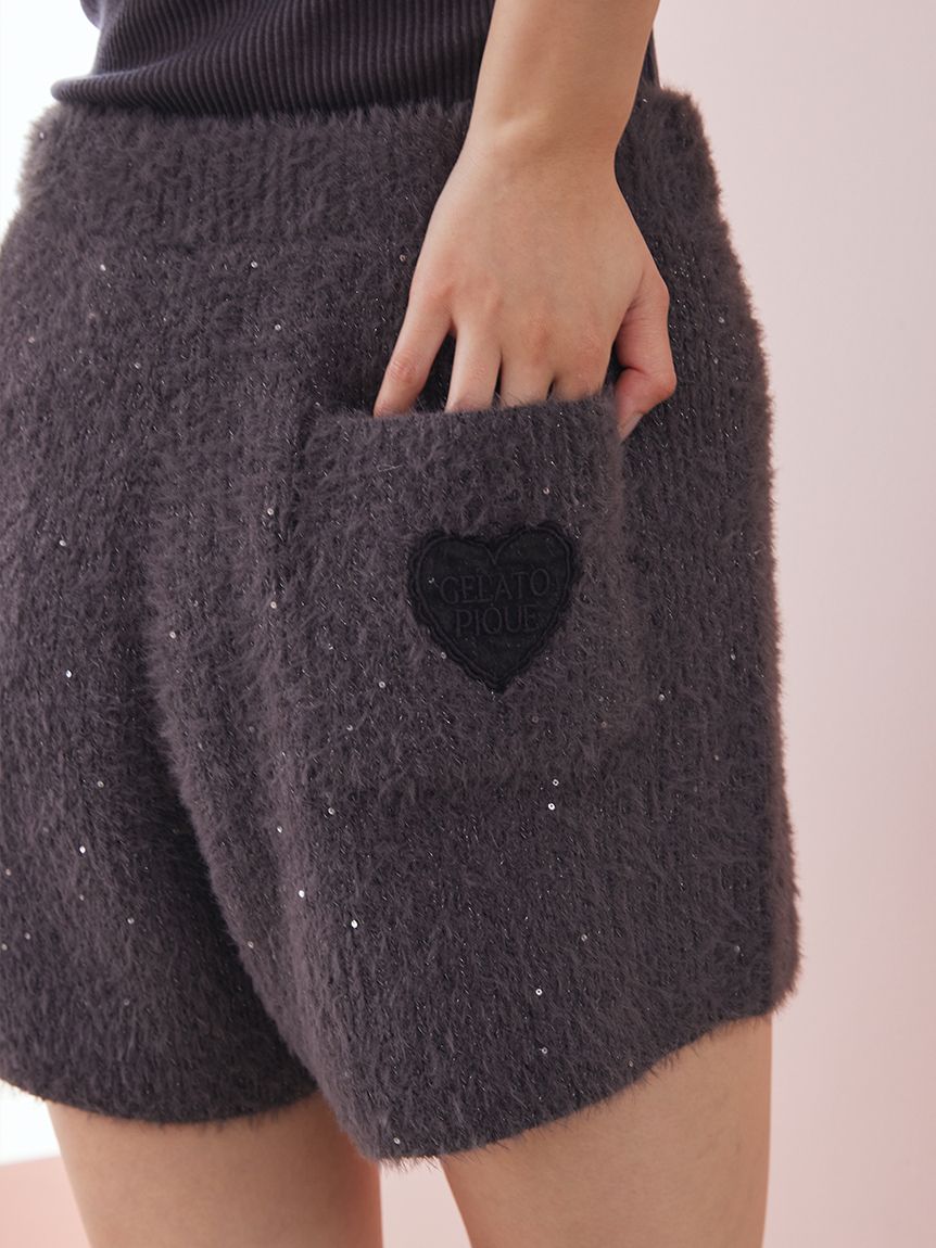 ラメフェザーショートパンツ(ショートパンツ)｜ルームウェア・パジャマ