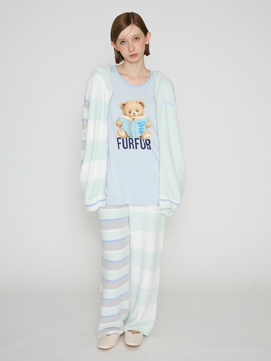FURFUR×gelato pique】ベビモコボーダーミックスロングパンツ(ロング