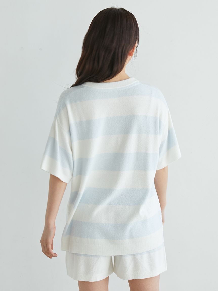早割ex スムーズィーlite2ボーダープルオーバー(ニットプルオーバー 服＆ファッション小物