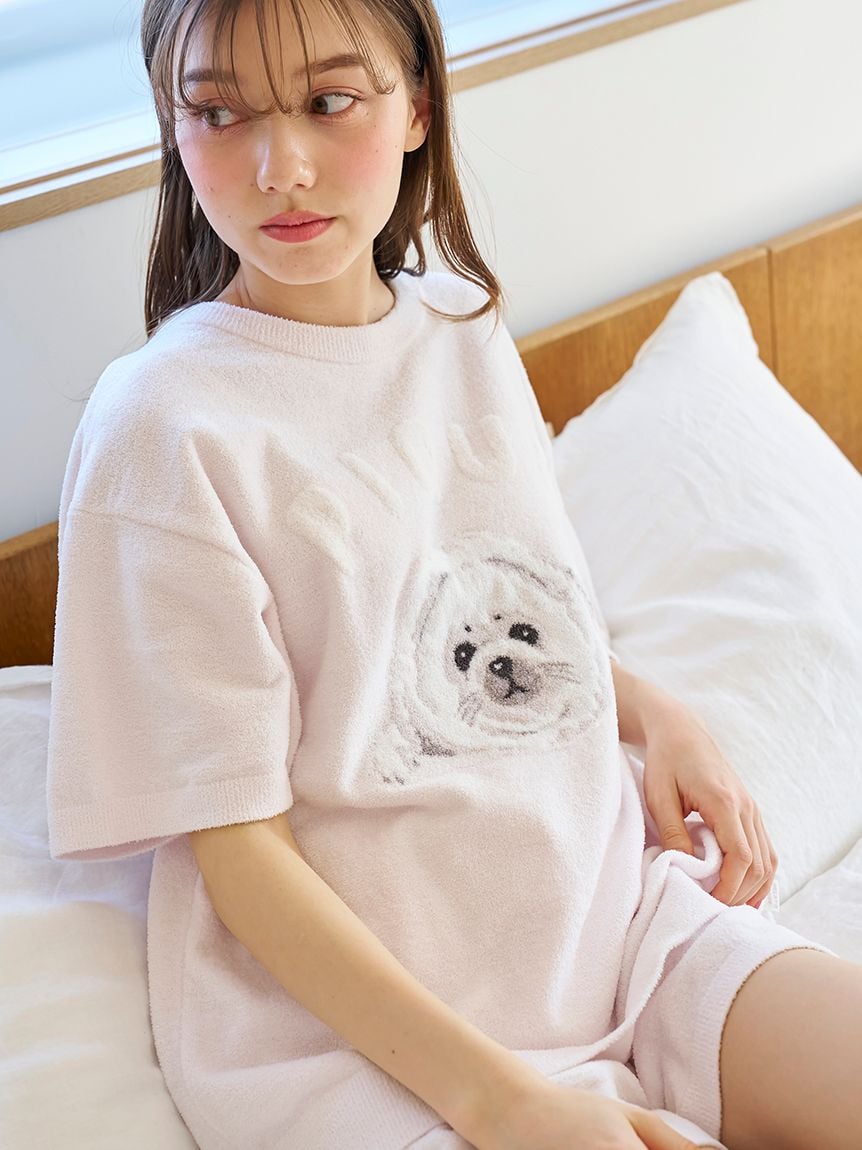 あざらしジャガードプルオーバー&ショートパンツセット(ニット あざらしジャガードプルオーバー&ショートパンツセット(ニット