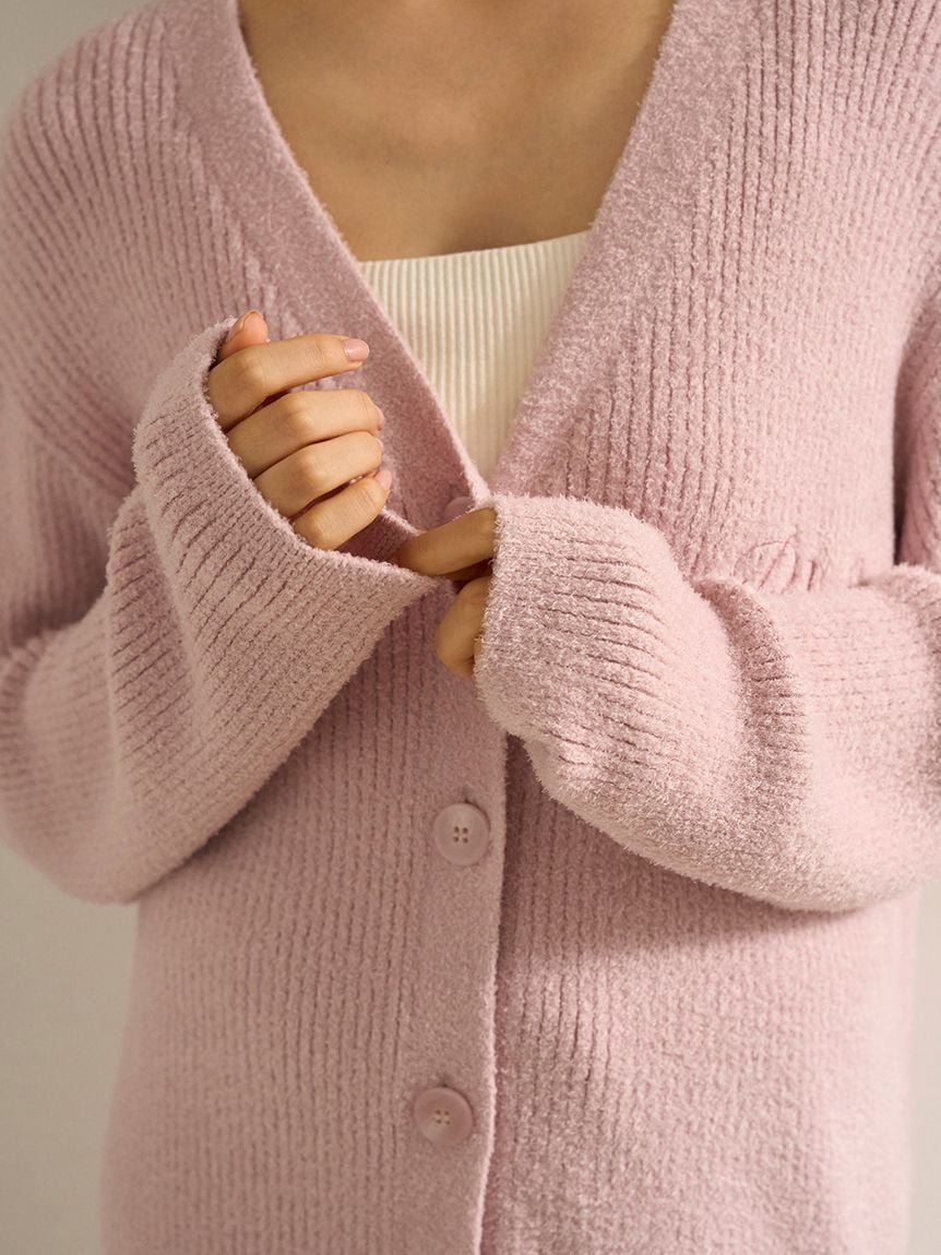 調温スムーズィーリブカーディガン(カーディガン・ガウン