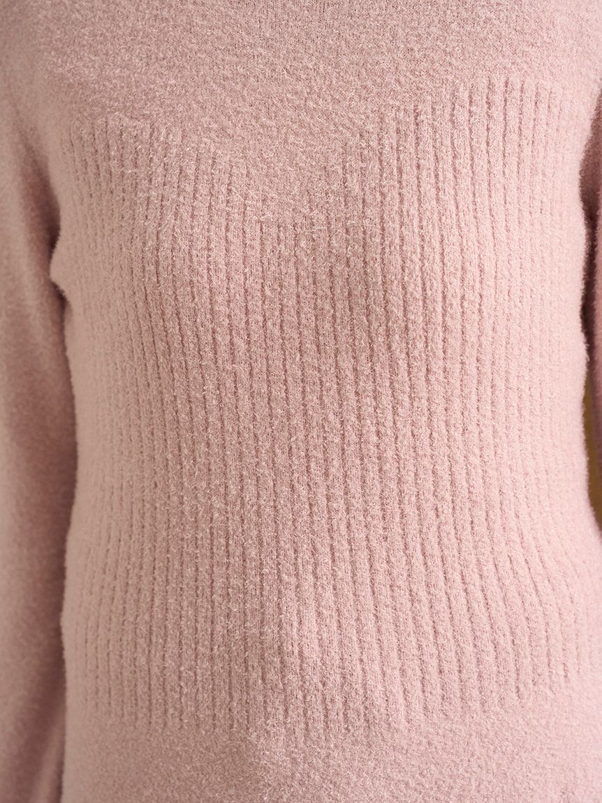 調温スムーズィーリブプルオーバー(ニットプルオーバー)｜ルームウェア