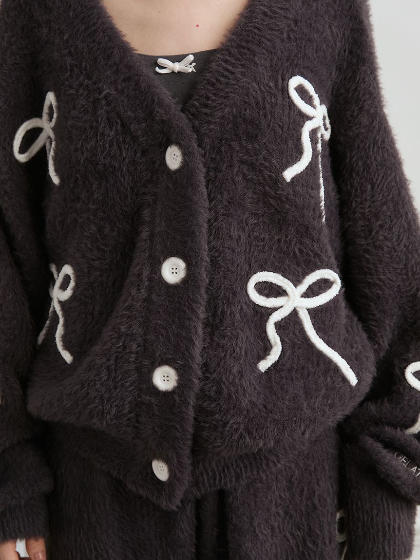 HALLOWEEN】リボンフェザーカーディガン(カーディガン・ガウン
