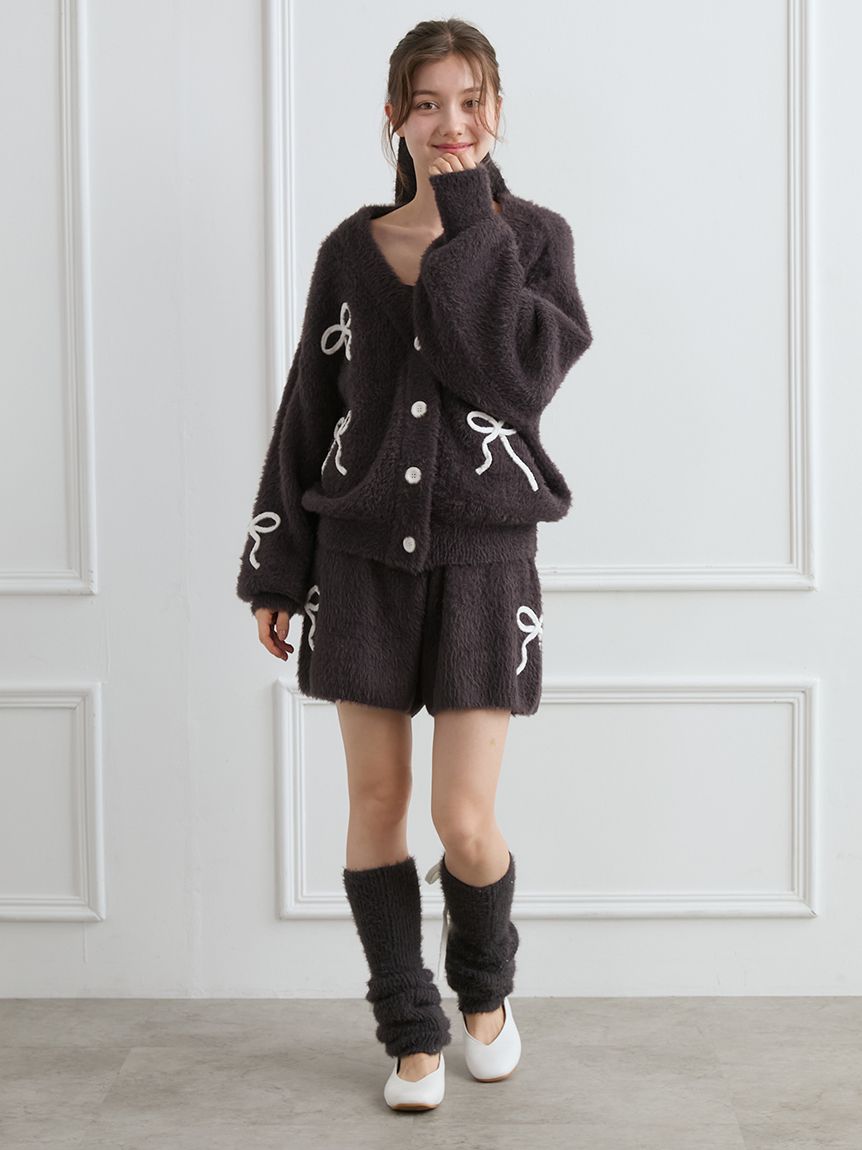 【新品】ジェラピケ　【HALLOWEEN】リボンフェザーカーディガン HALLOWEEN】リボンフェザーカーディガン(カーディガン・ガウン