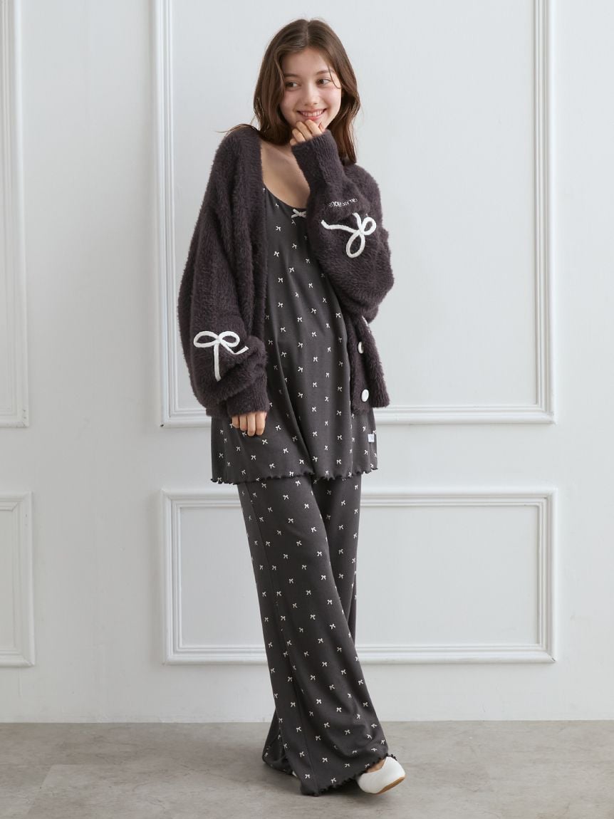 【新品】ジェラピケ　【HALLOWEEN】リボンフェザーカーディガン HALLOWEEN】リボンフェザーカーディガン(カーディガン・ガウン