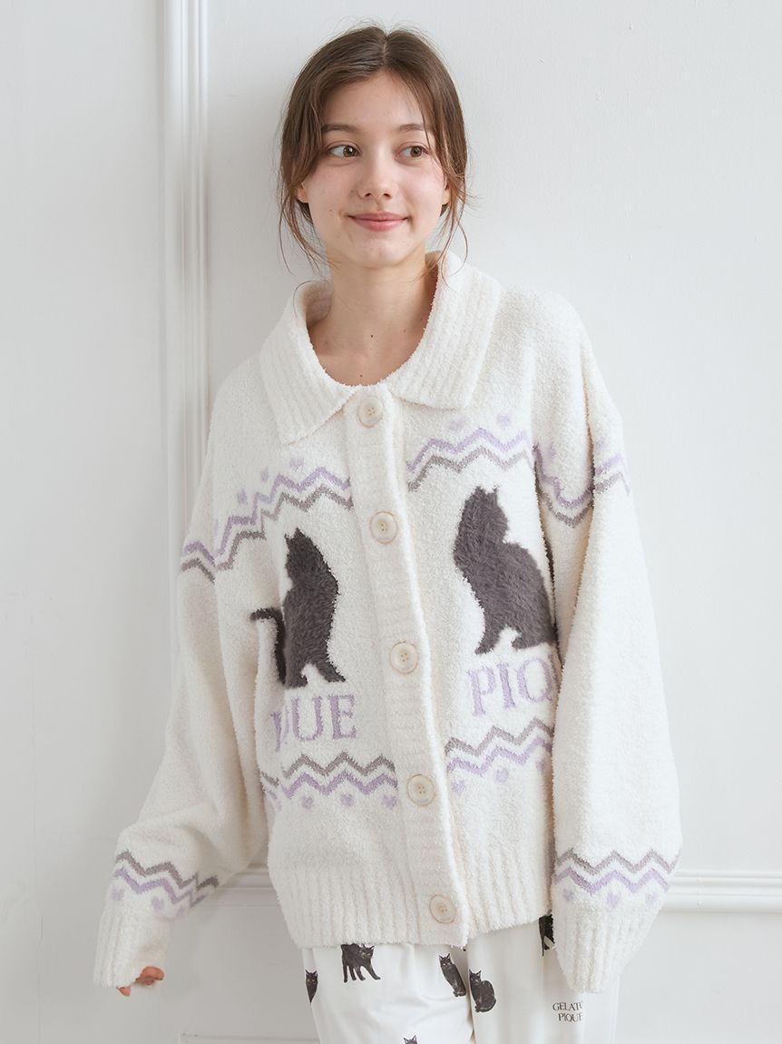 ジェラートピケ　しろくまなりきりパーカ　カーディガン　ベア ジェラートピケ しろくまなりきりパーカ カーディガン ベア