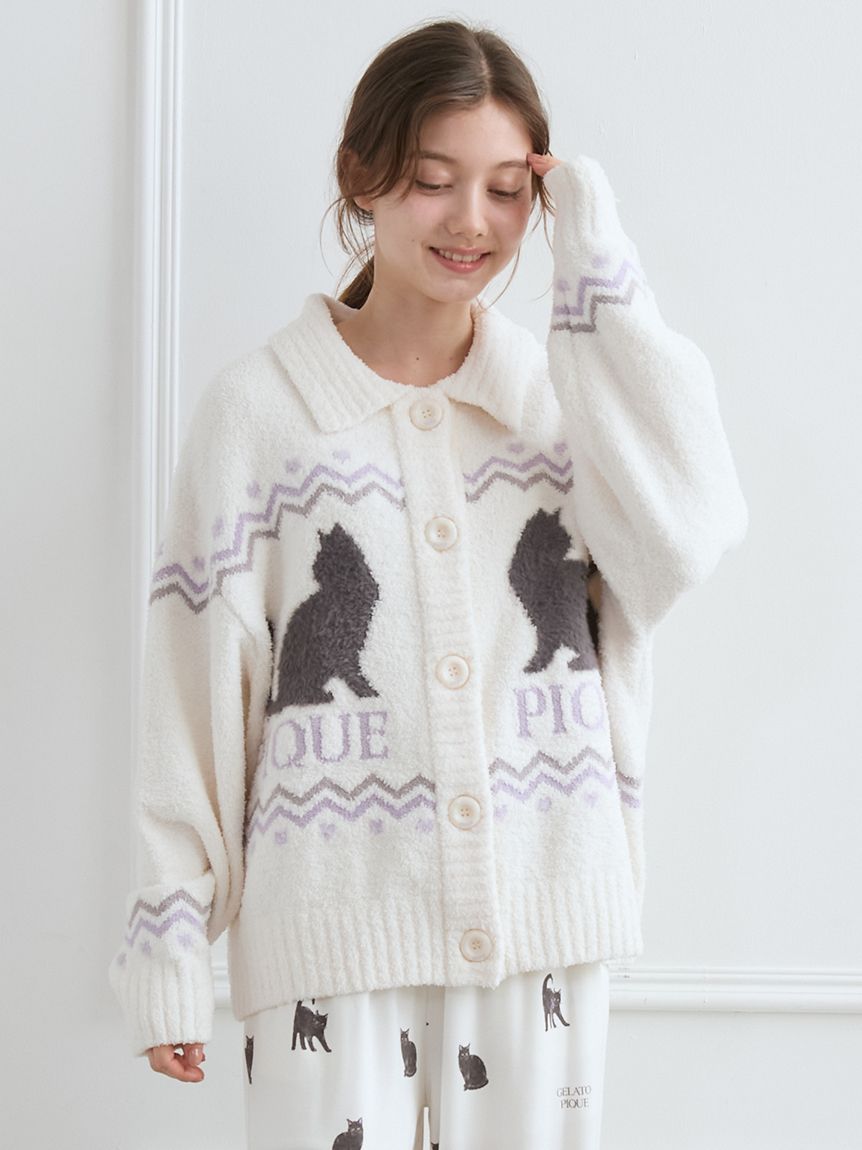 新品タグ付　カーディガン　ルームウェア　ダッフィー　長袖　ジェラートピケ 未着用タグ付き/ジェラートピケ/ジェラピケ/カーディガン/ルーム