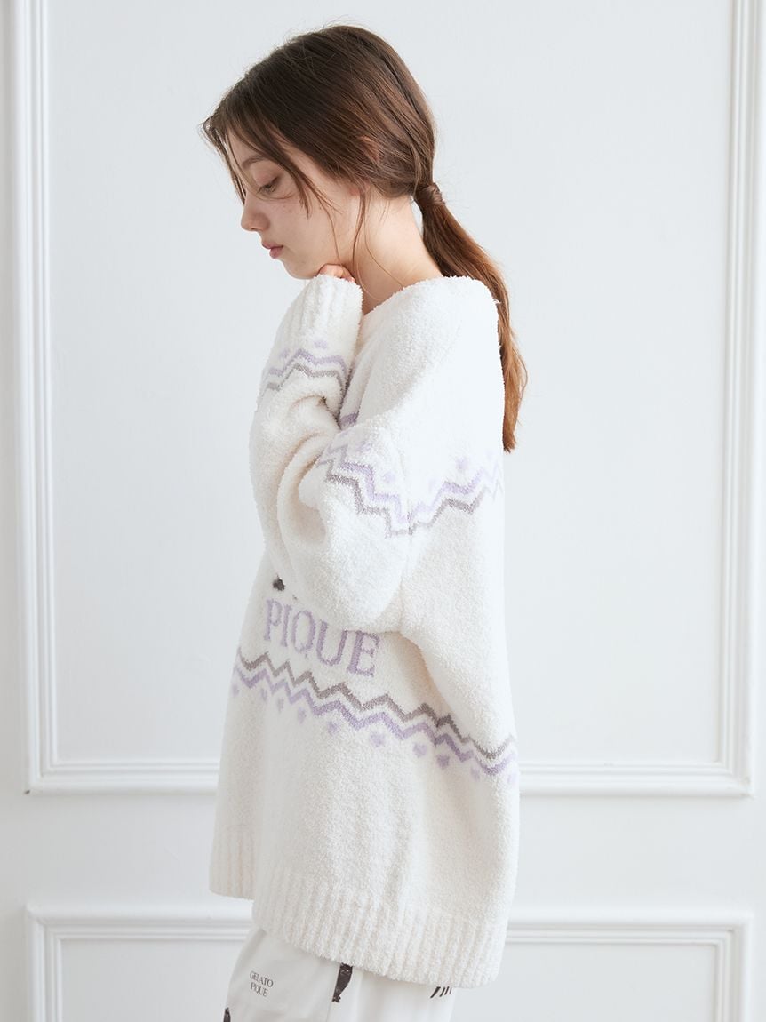 【ラッピング】正規品♡新品 ジェラートピケ キャットジャガードプルオーバー HALLOWEEN】CATジャガードプルオーバー(ニットプルオーバー