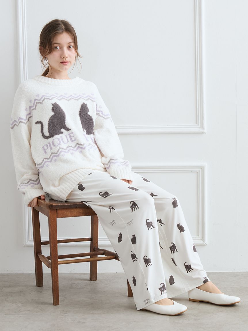 上下セットGELATO PIQUE NEUTRAL DESIGN gelato pique ジェラートピケ モーニングジャガードプルオーバー