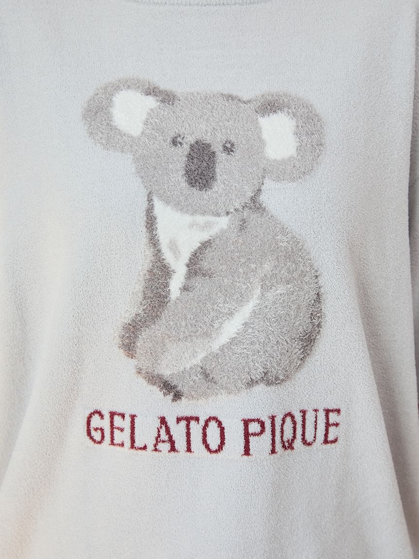 新品 ジェラートピケ アニマルジャガードプルオーバー&ロングパンツセット コアラ gelato pique ジェラートピケ キッズアンドベイビー キッズ