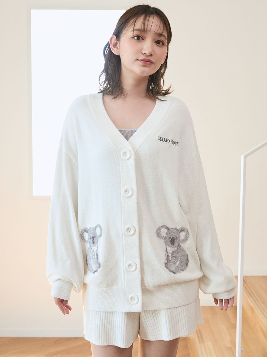 大人気!! gelato pique AIRY MOCO クロシェカーディガン gelato pique（ジェラートピケ）の「クロシェカーディガン