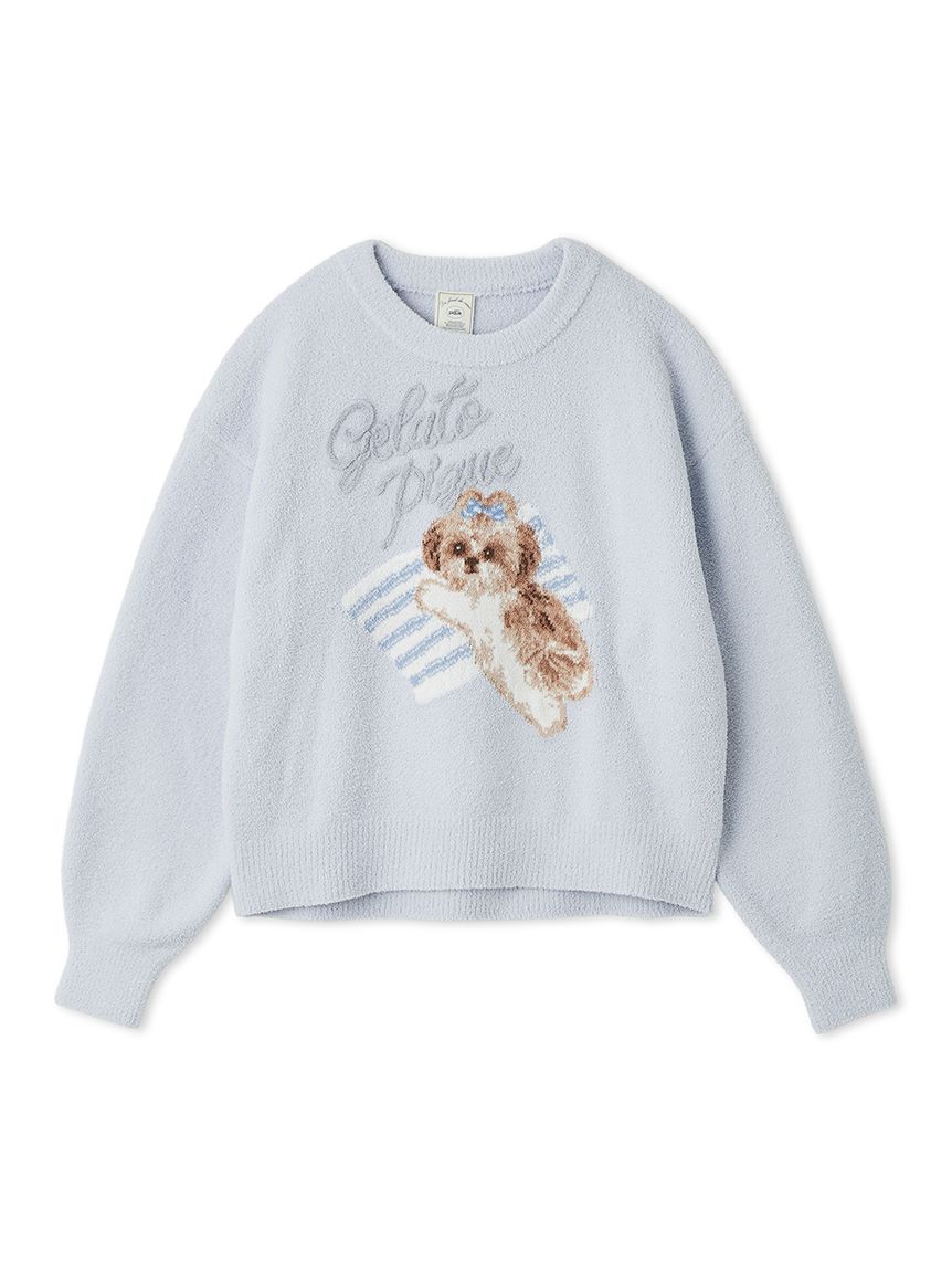 [ジェラート ピケ] シーズーJQDプルオーバー PWNT254039 レディp シーズージャガードプルオーバー(ニットプルオーバー)｜ルームウェア