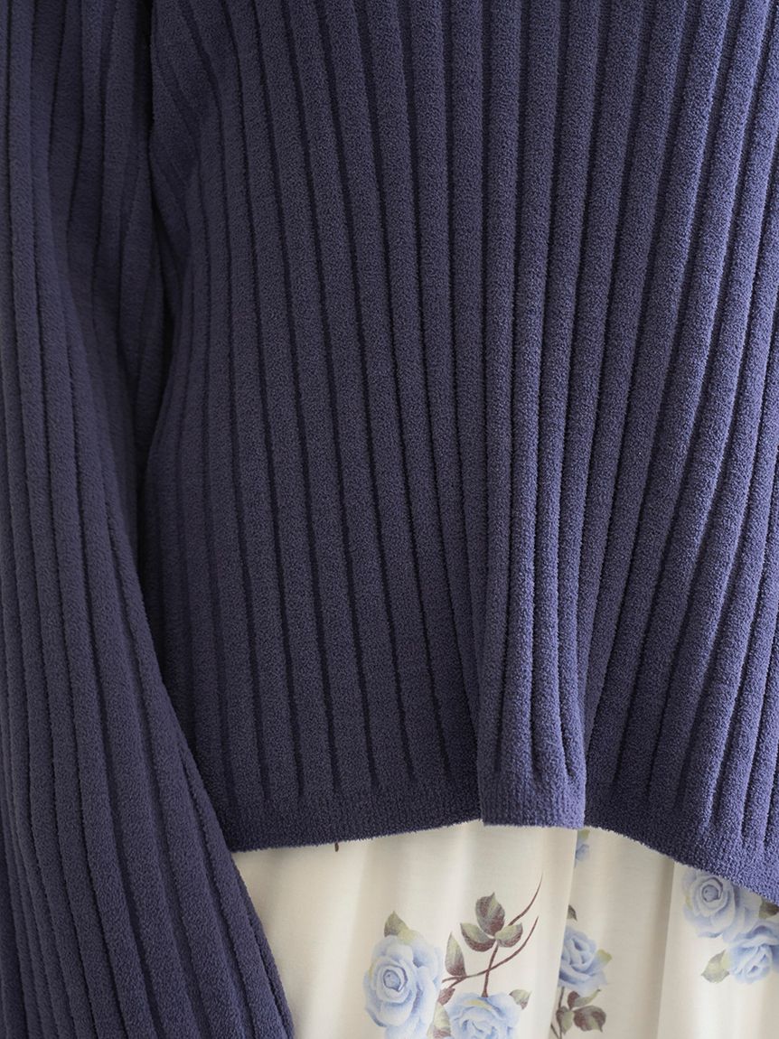 エアリーモコリブVネックプルオーバー(ニットプルオーバー)｜ルーム