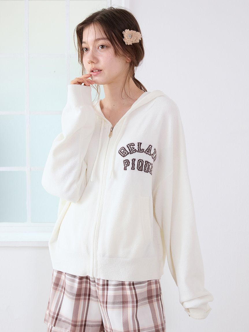 トラッドアイスクリームジャガードパーカー(パーカ)｜ルームウェア