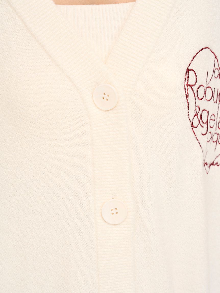 JOEL ROBUCHON】スムーズィーシルクカーディガン(カーディガン