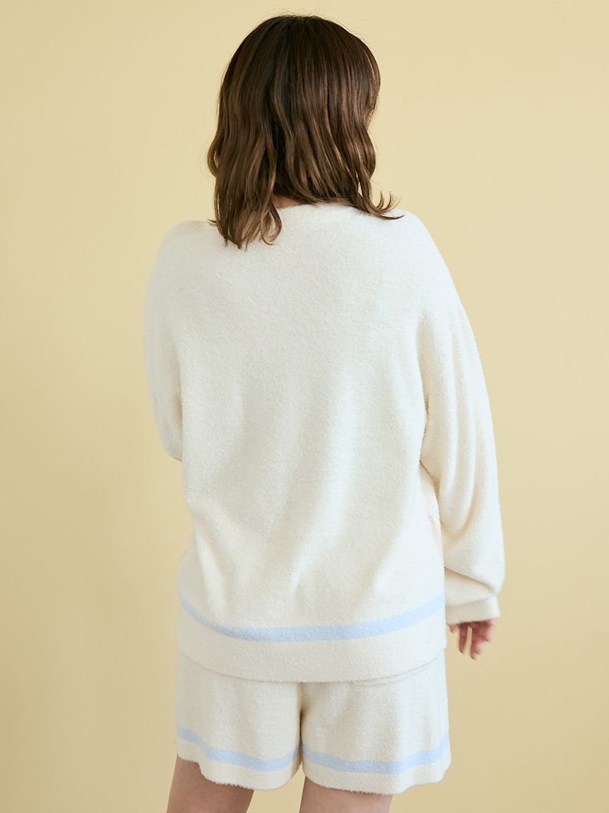 ジェラートピケ スムーズィートリム長袖プルオーバー＆ロングパンツセット gelato pique ジェラートピケ スムーズィートリム長袖プル