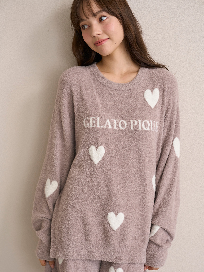 ジェラピケ　スムーズィーロゴJQDプルオーバー 新品未使用✨️ ミント スムーズィーロゴジャガードプルオーバー＆ロングパンツSET