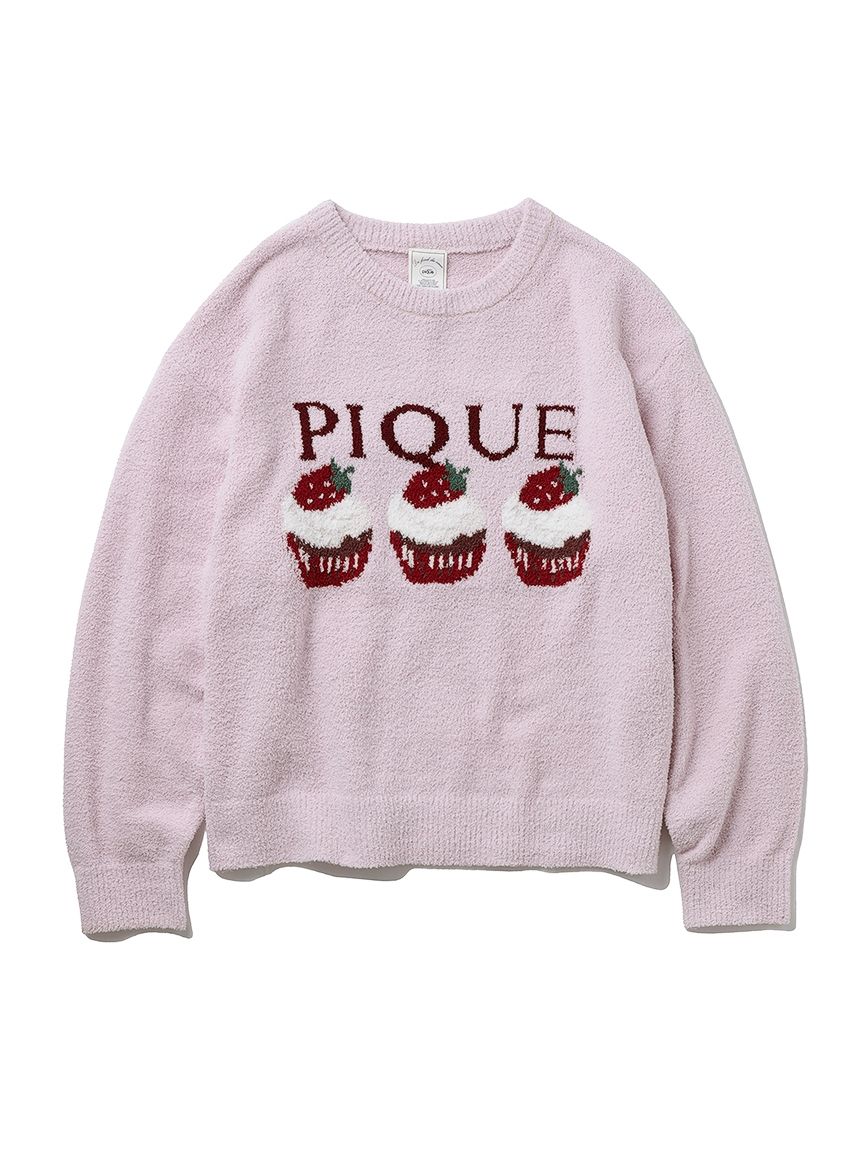 【新品・タグ付き】ジェラートピケ プルオーバー ジェラートピケ gelato pique ツインズキャットジャガードプル