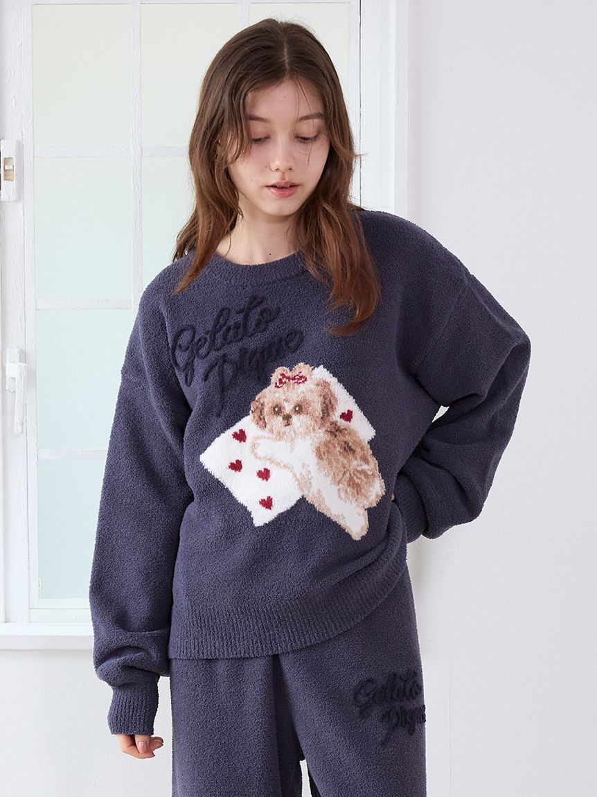 ベビモコラビットジャガードプルオーバー・パンツ gelato pique（ジェラートピケ）の「ベビモコラビットジャガード