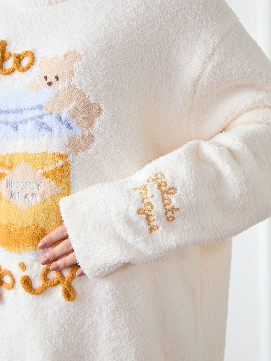 ラッピング済み】ベビモコはちみつベアジャガードプルオーバー