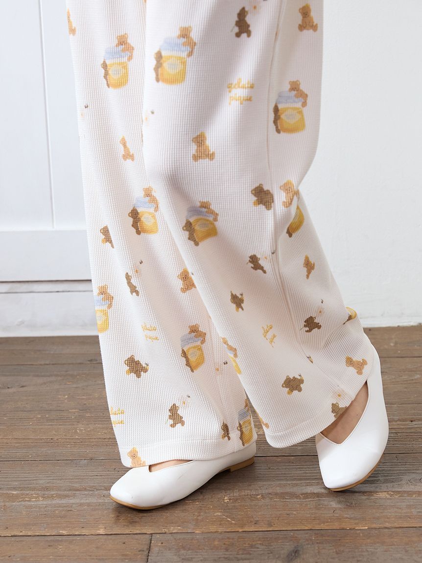 【gelato pique】ベビモコはちみつベアジャガードプルオーバー ベビモコはちみつベアジャガードプルオーバー(ニットプル