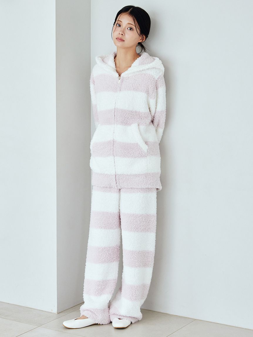 ジェラート2ボーダーパーカ(パーカ)｜ルームウェア・パジャマ通販の