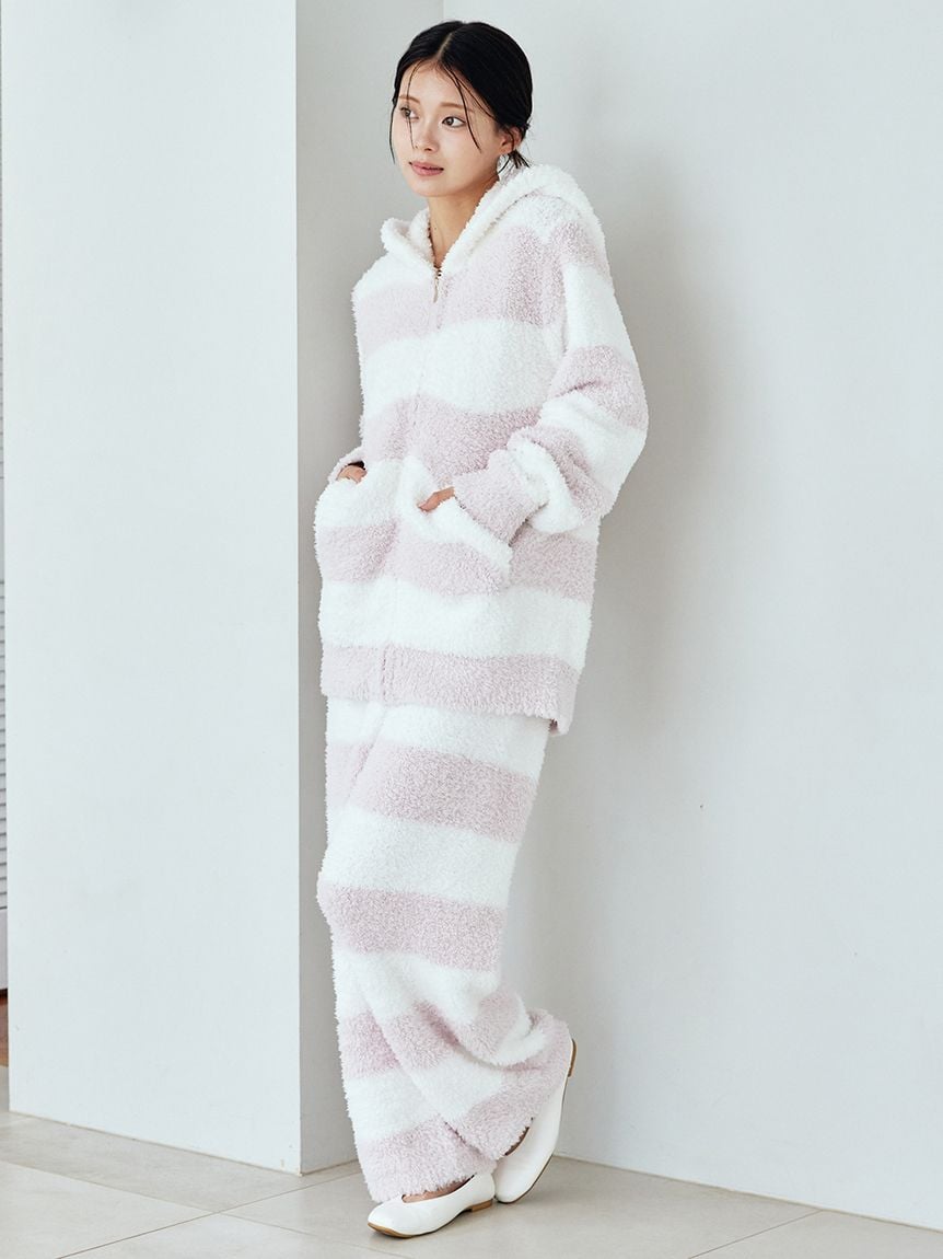 ジェラート2ボーダーパーカ(パーカ)｜ルームウェア・パジャマ通販の