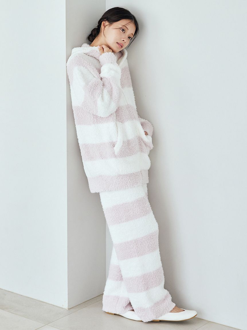 ジェラート2ボーダーパーカ(パーカ)｜ルームウェア・パジャマ通販の