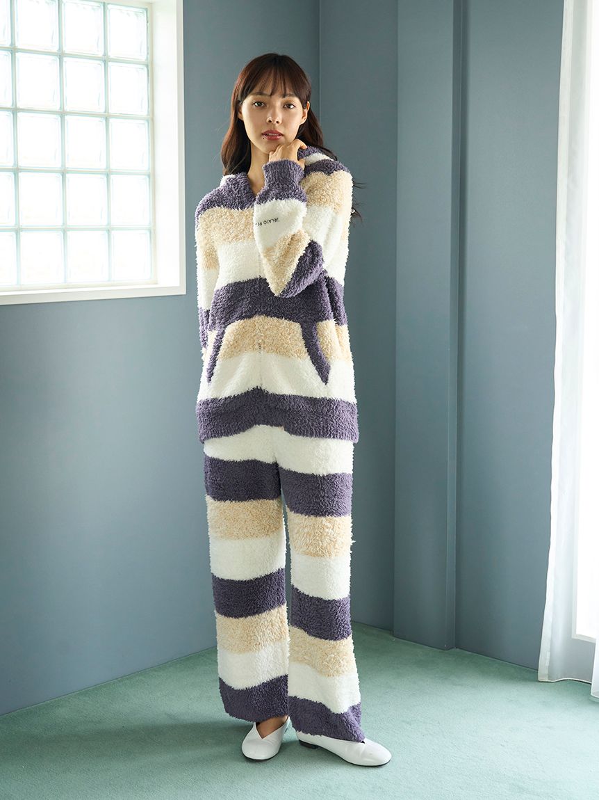 ジェラート3ボーダーパーカ(パーカ)｜ルームウェア・パジャマ